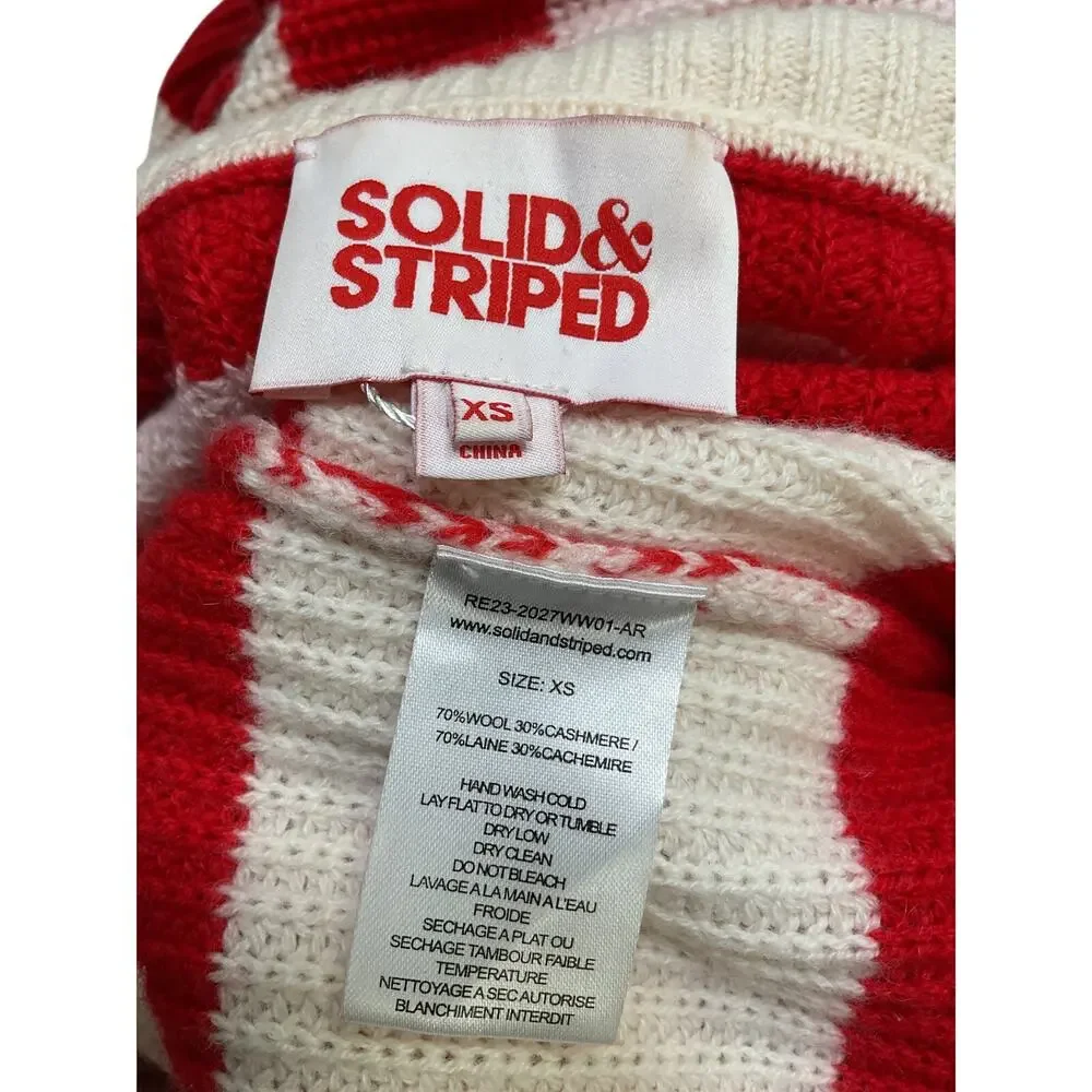 Solid & Striped Knit Red Adriana Sweater Size XS - Picture 4 of 4